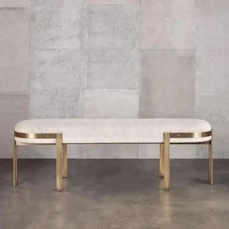 

Luxury Designer Bed End Stools Hotel Bedroom Modern Living Room Ottomans Shoe Changing Stool Simple Footstool Entrance Bench