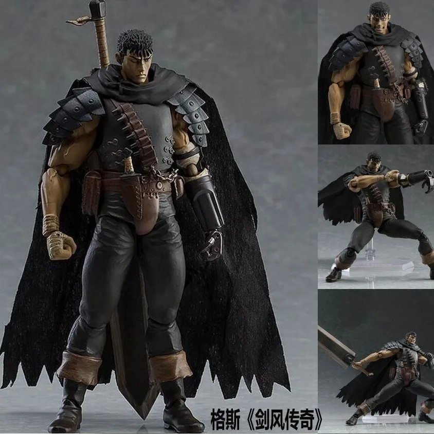 

17Cm Figma 359 Legend of the Sword Wind, Gus, Darkswordsman Ver. Repainted Edition, Branded Warrior, Movable Figure, Collection