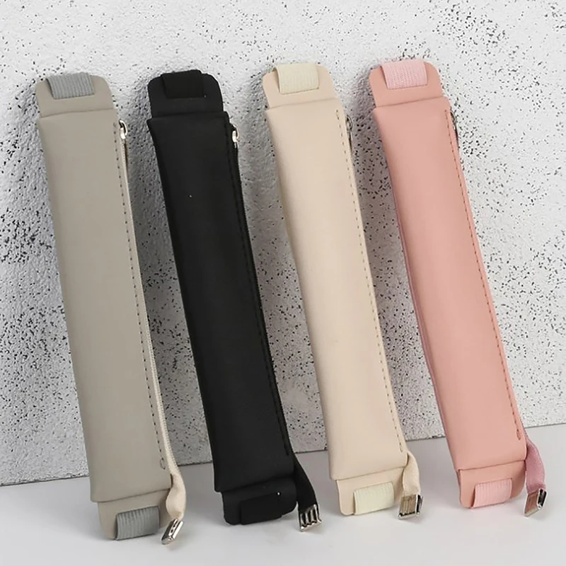 1PC PU Leather Elastic Buckle Pencil Case Book Notebook Pen Clip Portable Lightweight Pen Holder Office School Accessories