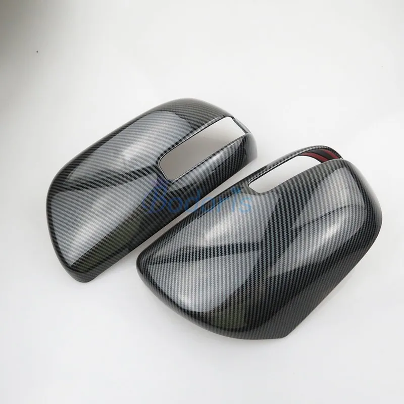 

For Toyota Alphard 2.0 Vellfire AH20 2008-2015 Side Door Mirror Carbon Fiber Look Rear View Rearview Caps Car Covers Overlays