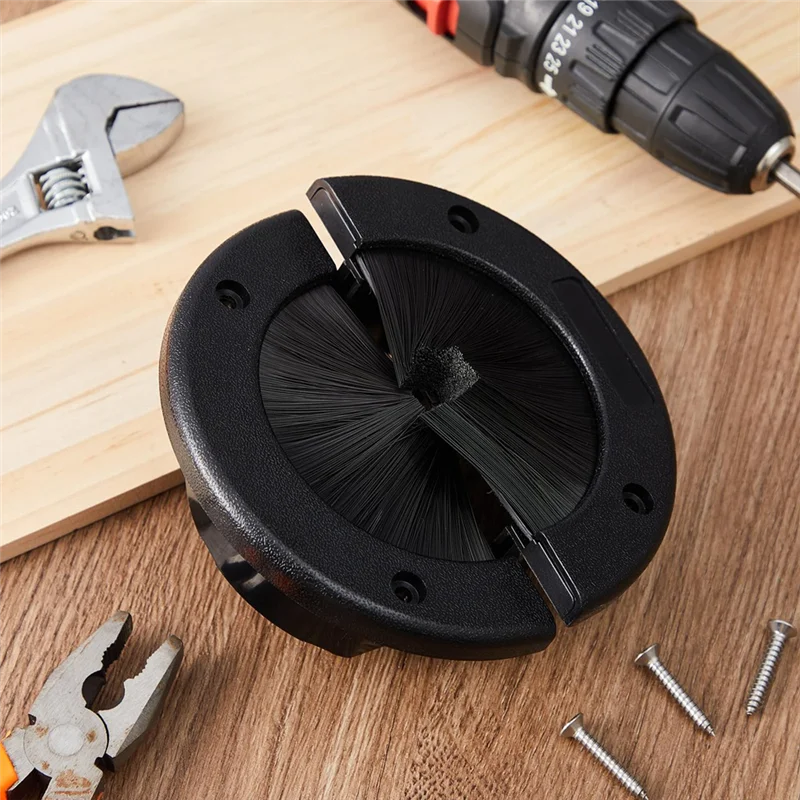 

A04G-2 Pack 6-дюймовая круглая втулка с щеткой для домашнего центра обработки данных, управление воздушным потоком, поднятый пол, стена, пол, кабельное управление