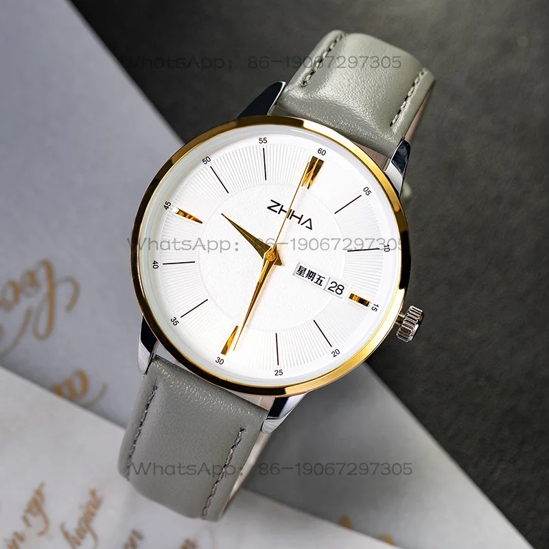 

Hot Sale Men's Watch Japanese Quartz Movement Men's Quartz Watch Waterproof Couple Watch Boys and Girls