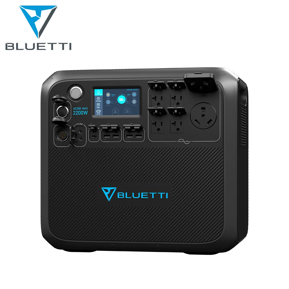 Bluetti AC200Max 2048wh 2200W High Power Solar Generator For Backup Using