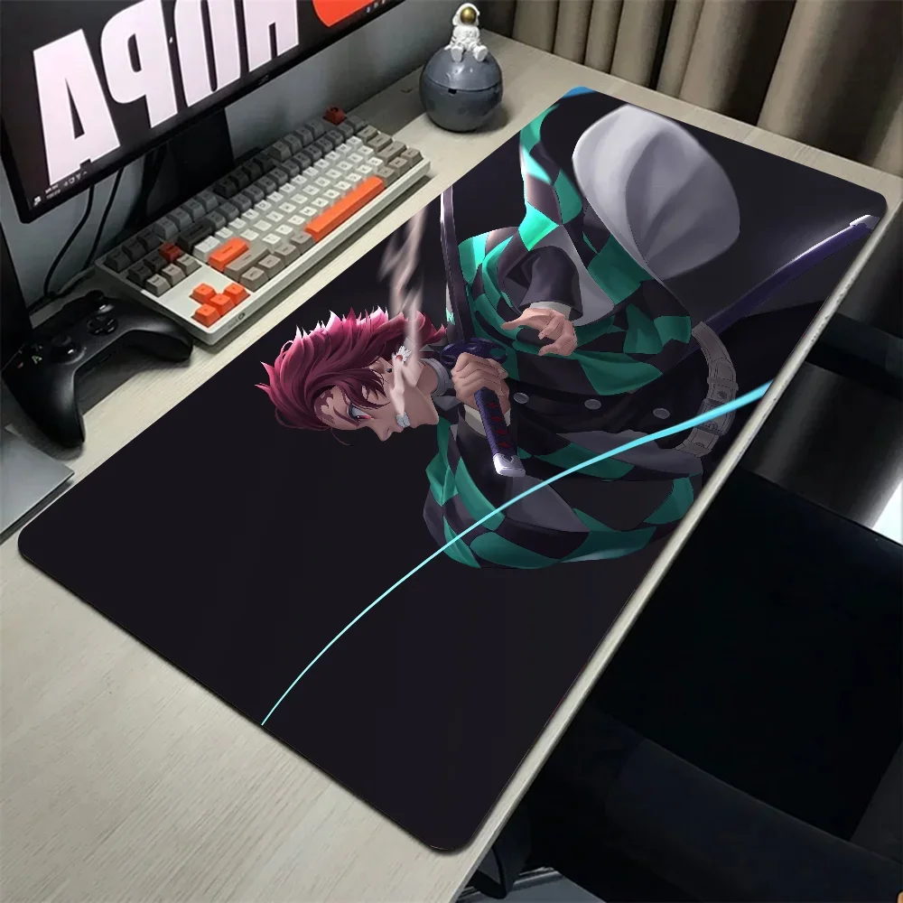 Imagem -04 - Kamado Tanjiro Anime Mouse Pad D-demon Slayer Mat de Mesa com Pad Acessórios para Jogos Prime Gaming Xxl