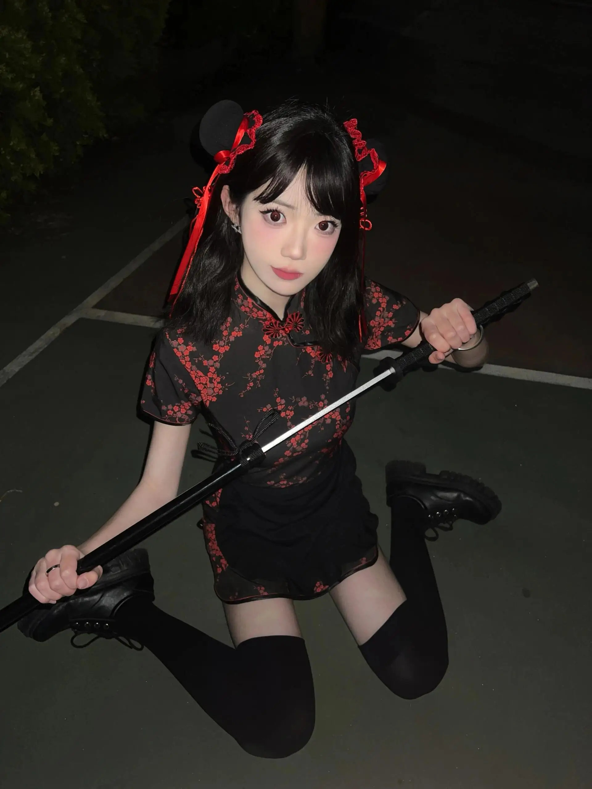 جديد الصينية Sle Dr loween Cisas Cosplay orm المدرسة orm ort شق منخفض ort Sve #1