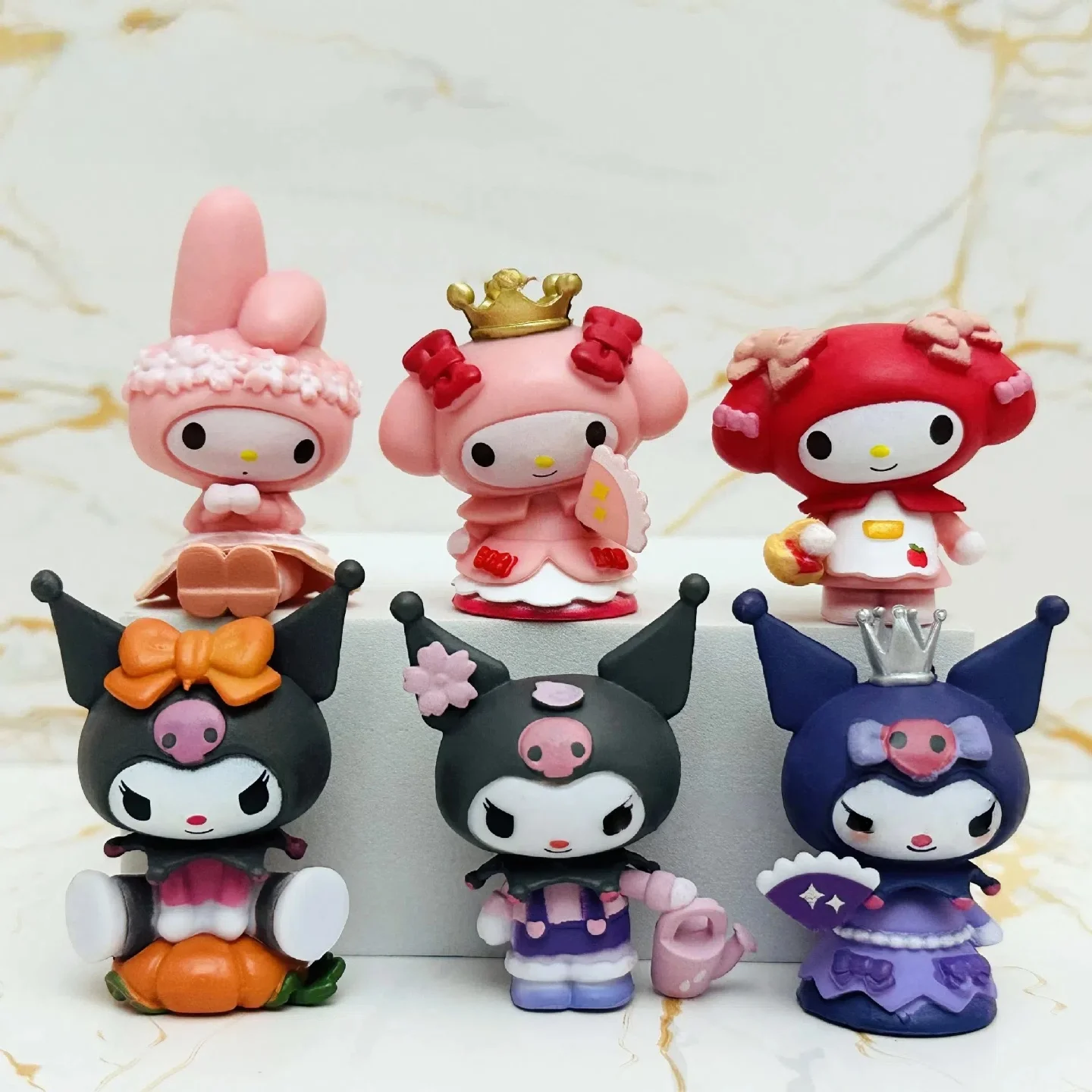 

Sanrio Kuromi My Melody Action Figure - Cute Cartoon Model Toy for Anime Fans, Kawaii Home & Office Decoration Collectible