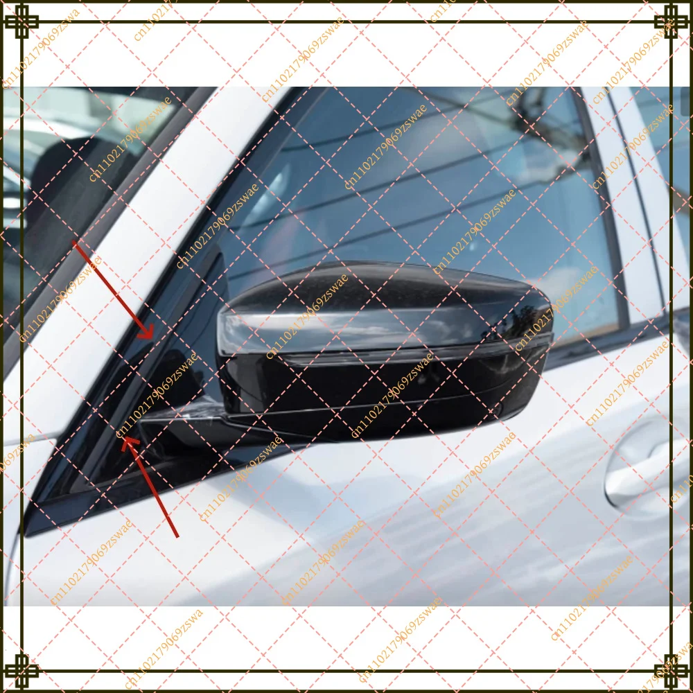 Car Exterior Rearview Mirror Sealing Strip Leather Trim Cover Decoration for 3 Series 325 330 G20 G28 2019-2023 Accessories