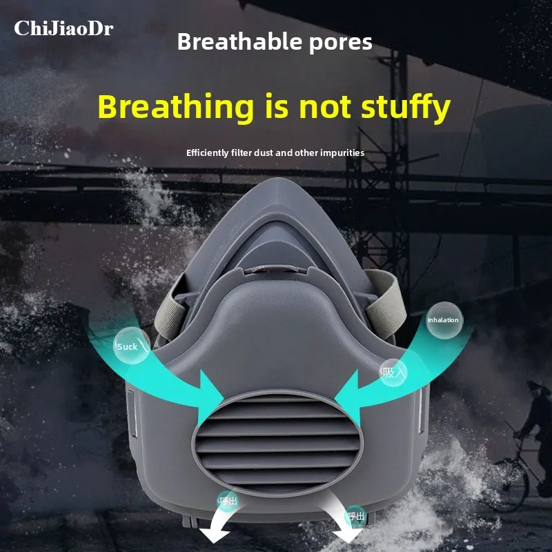 

Dust Mask Anti Dust Polishing Welding Decoration Coal Mine Mask+10 Pieces of Filter Cotton