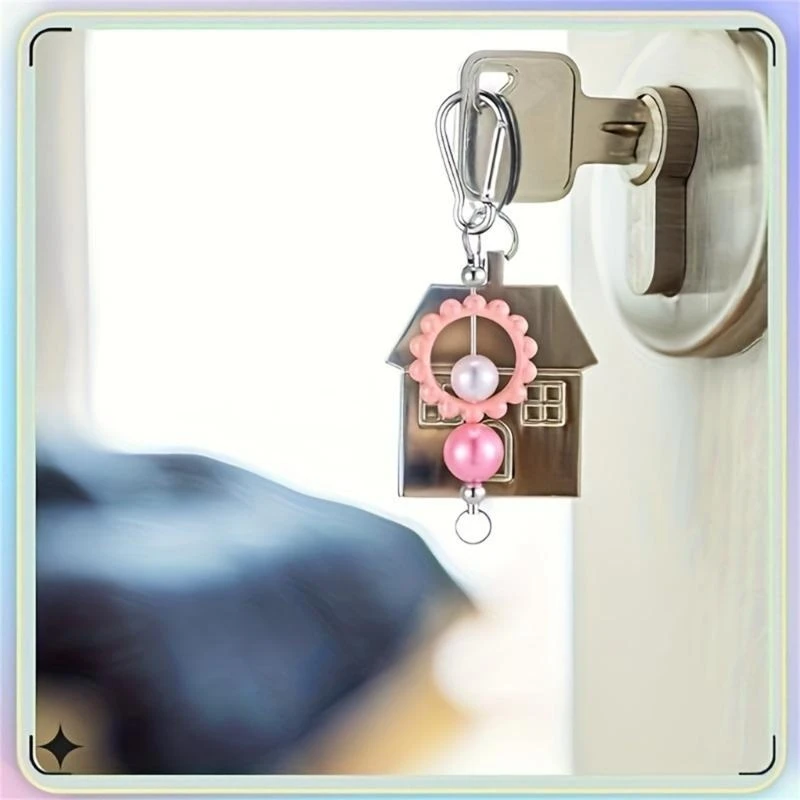 Perlable Schlüsselbeutel, legierte Perlenschlüsselkäse, leerer Schlüsselbund, die Vorräte herstellen