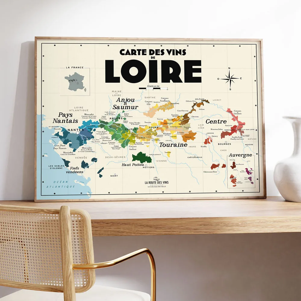 Spain Wine Map, Italy Wine Map,Wine Map of Bordeaux France Canvas Painting Wall Poster Art Prints Home Decor Gift