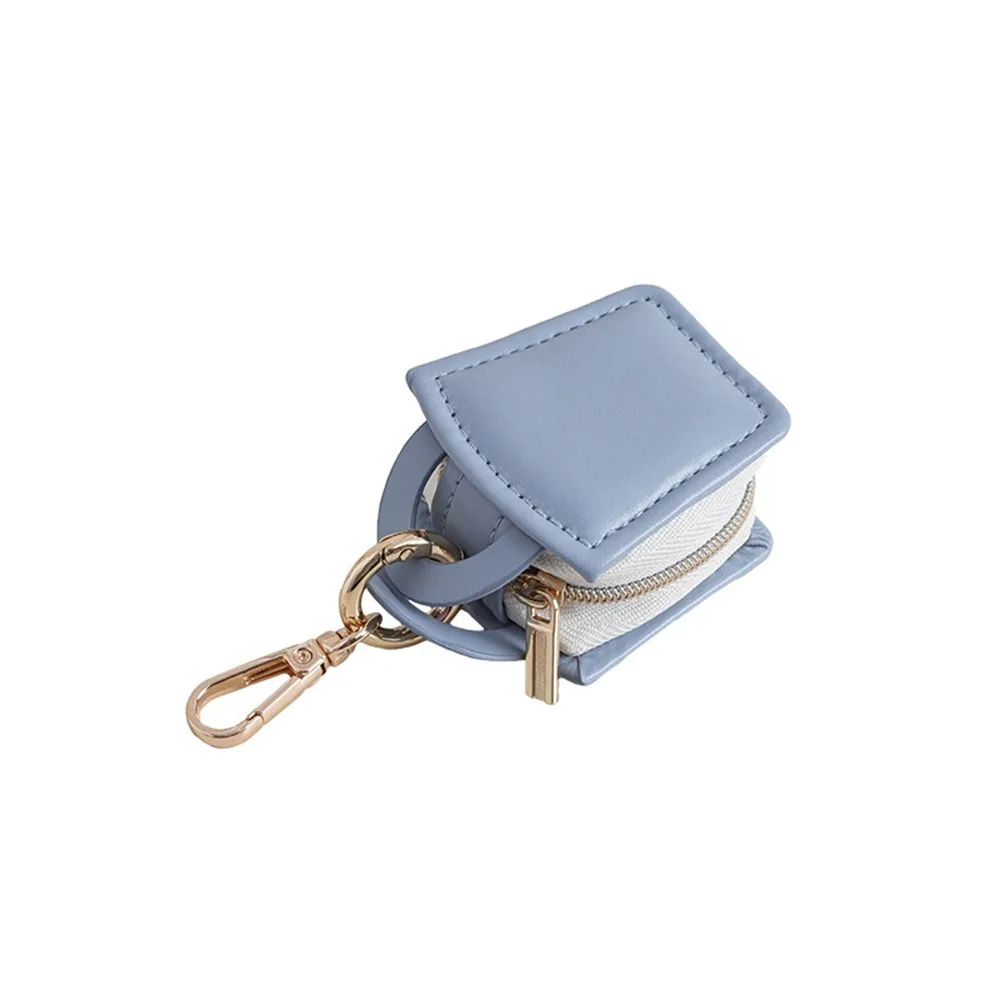 صندوق مجوهرات صغير متين لطيف من البولي يوريثان مع سلسلة مفاتيح صناديق تخزين سوار محمولة صندوق عرض مجوهرات بسيط أنيق في الهواء الطلق #5