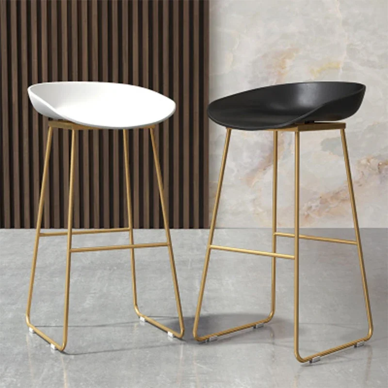 

Gaming Gold Designer Bar Stool Midcentury High Patio Garden Bar Stool Party Saloon Library Sgabello Cucina Living Room Furniture