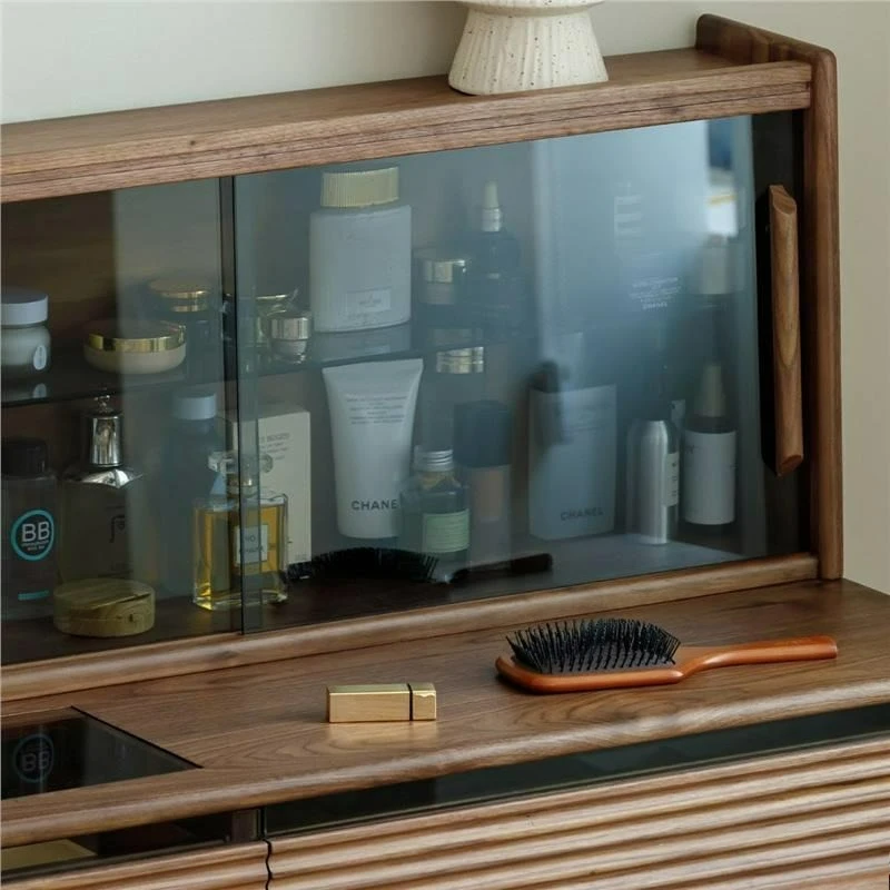 Nordic simple all-solid wood makeup table