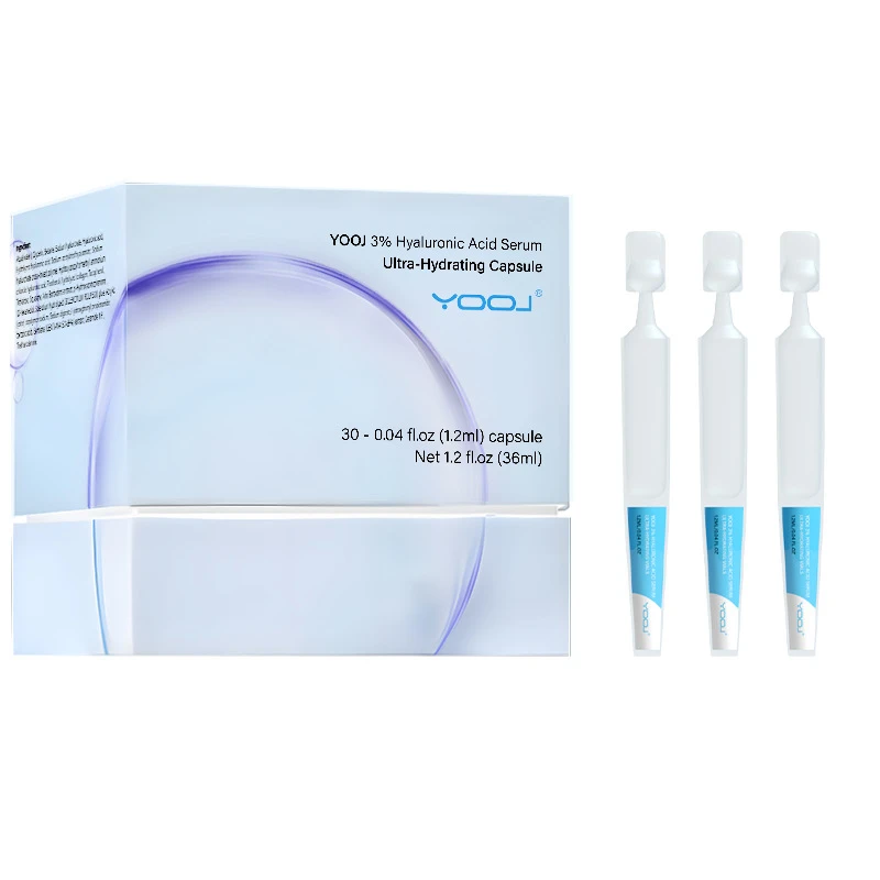 

1.5mlx30 Vials Hyaluronic Acid Serum 3%, Portable Facial Ampoule For Deep Hydration, Lifting & Firming Skin Care
