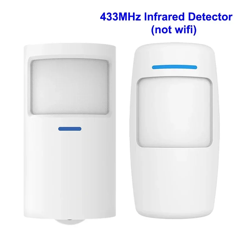 

ACJ Wireless PIR Infrared Motion Sensor 433Mhz Alarm Detector With Flash Led Light for Smart Home Security Alarm System