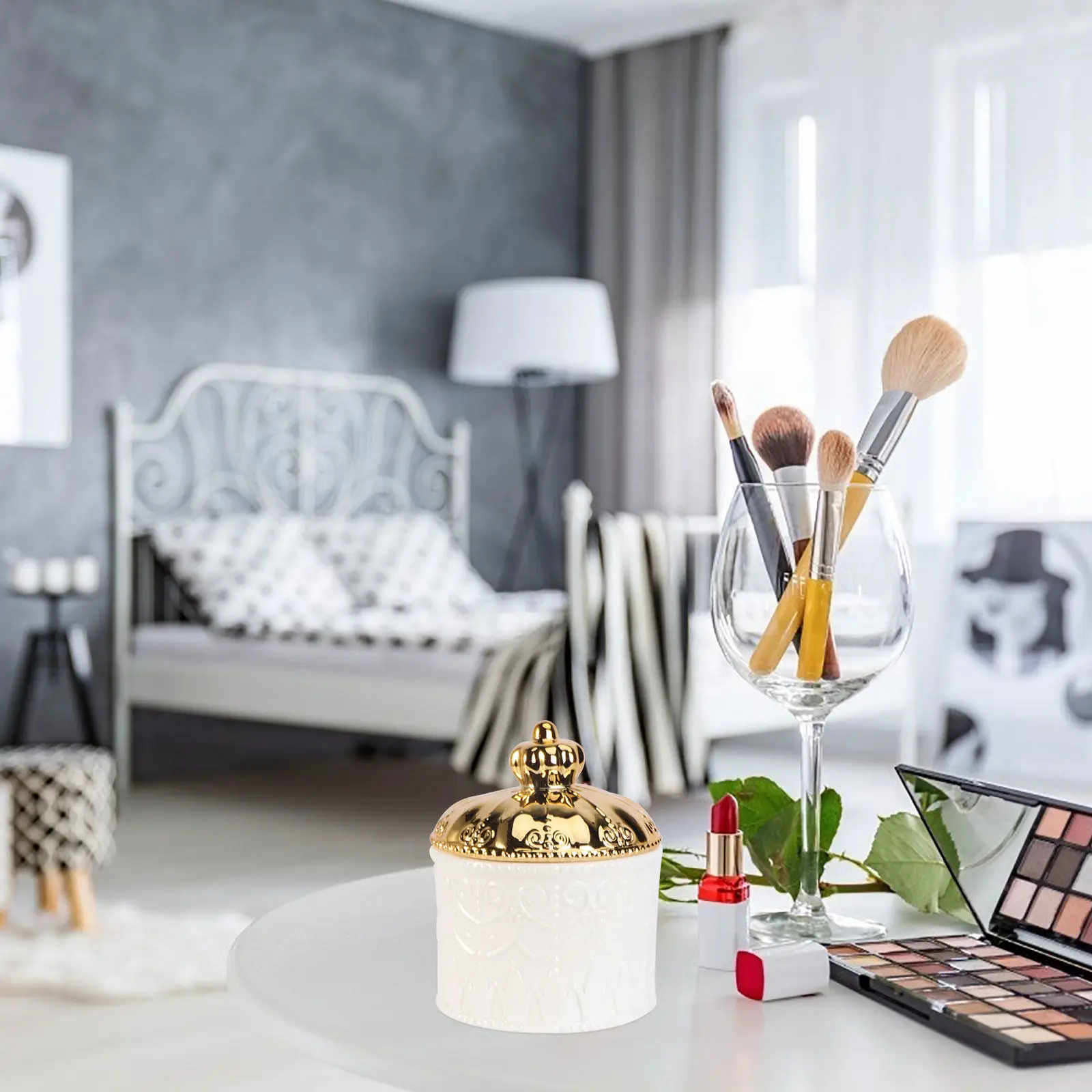 

1Pcs Pottery Jewelry Box Vintage Style Ceramic Gift Wrapping Container for Bridal Party Favor Keepsake Elegant Display Solution