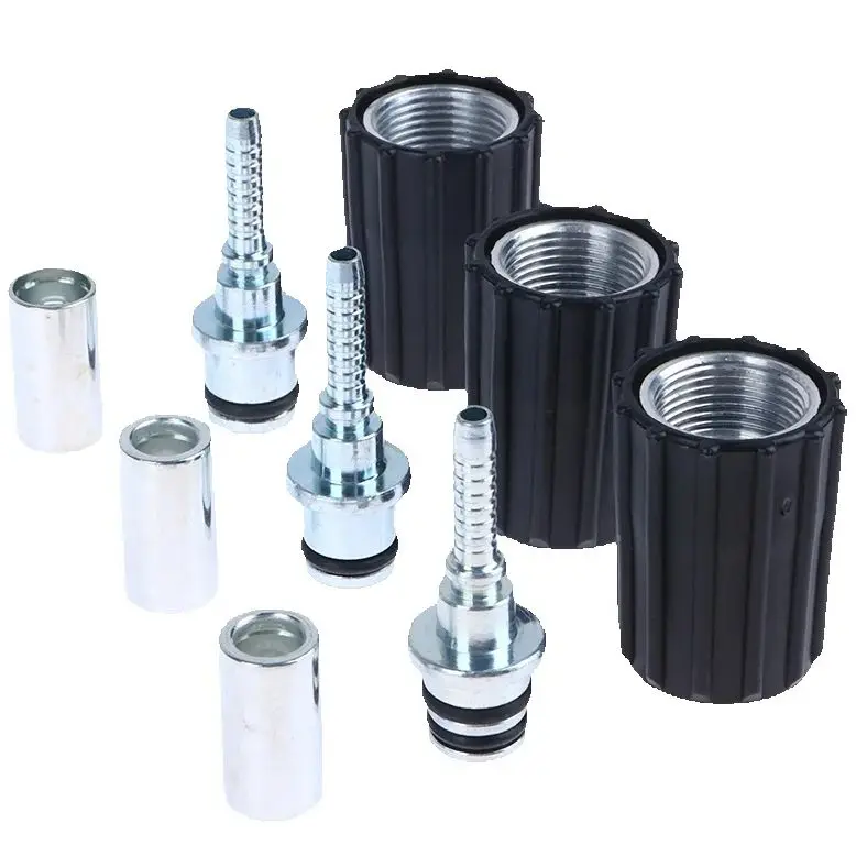 M22 D14/D15mm Ring Nut Hose Insert Fittings – High Pressure Washer Twist Connector for Car Water Cleaning