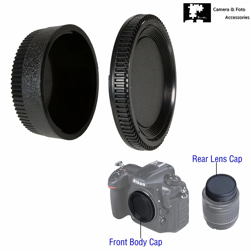 F Mount Camera Body & Rear Lens Cap For Nikon D3500 D3400 D3300 D5600 D5500 D5300 D7500 D780 D750 D850 D610 Replace BF-1B LF-4