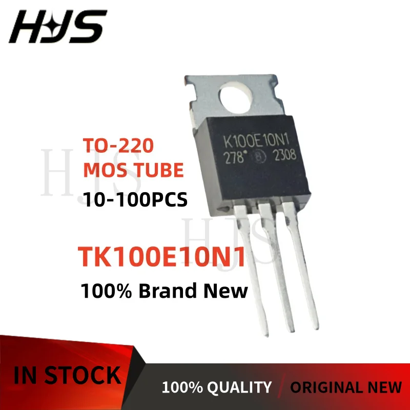 10-100Pcs TK100E10N1 K100E10N1 TO-220 Inverter MOSFET Field effect tube Brand New In Stock