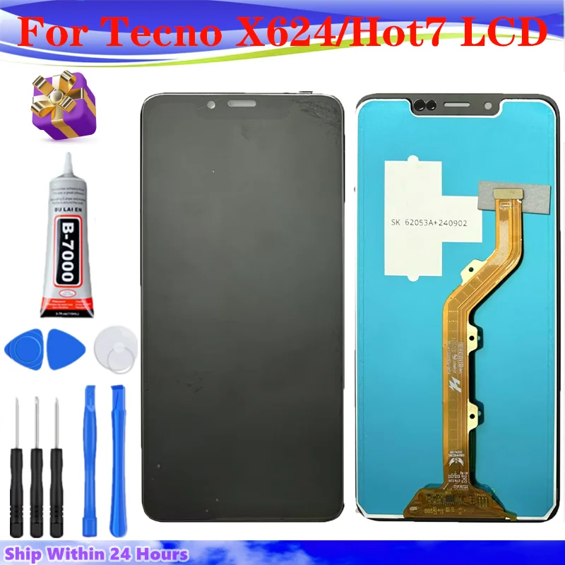 6.2 بوصة IPS LCD ل انفينيكس الساخن 7X624 شاشة الكريستال السائل مجموعة المحولات الرقمية لشاشة تعمل بلمس ل انفينيكس X624B LCD إصلاح استبدال