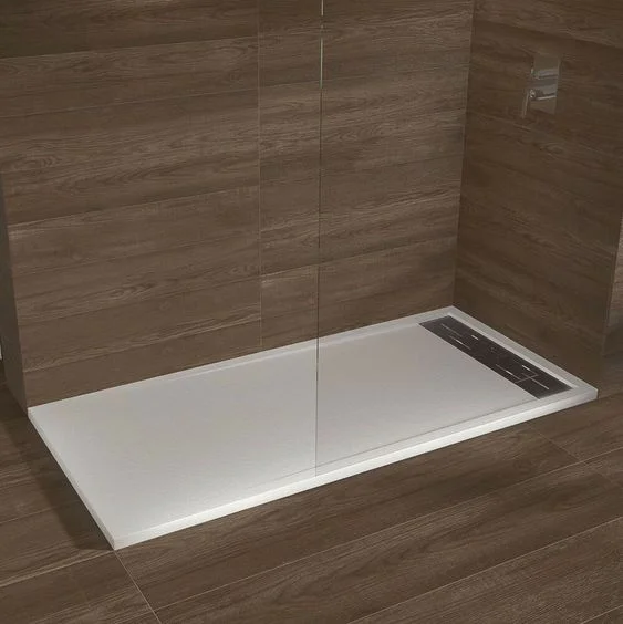 Wiselink Custom Size Solid Stone Resin Non-Slip Surface Shower Base Wholesale Hotel Shower Tray Walk-in ADA Shower Tray