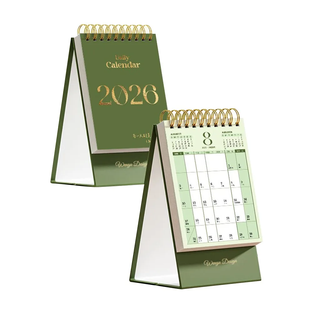 Useful 2026 Desktop Paper Calendar Yearly Multi-function Planner Scheduler Home Decor Notebook Agenda Organizer