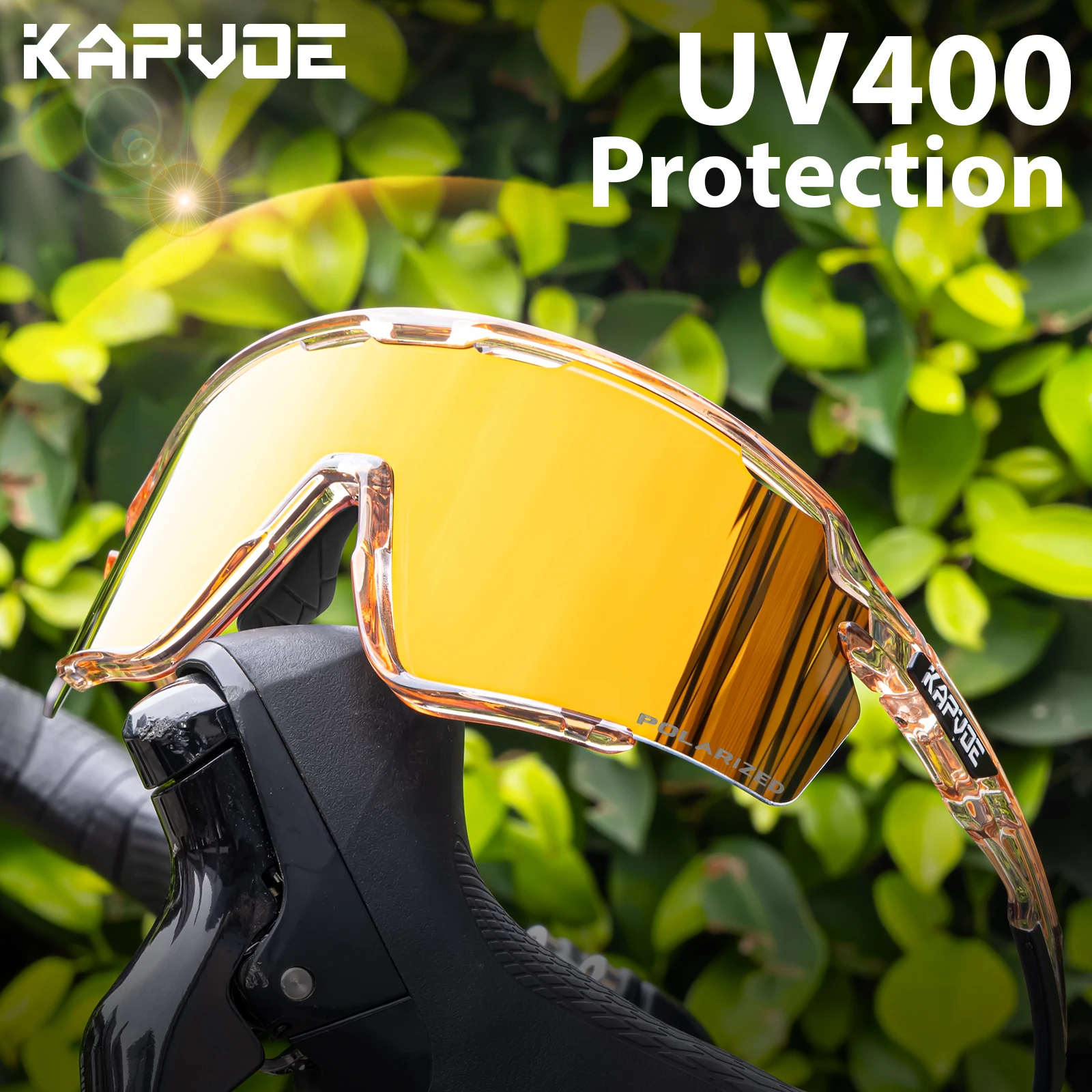 Kapvoe Polarized Sunglasses Fishing Eyewear Men Women Sports Cycling Eyewear Outdoor Riding Goggles UV400 Protection Glasses