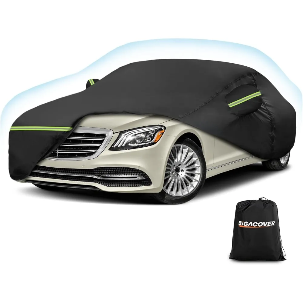 

All-Weather Waterproof Car Cover for Full Vehicle Protection with Side Zip Entry
