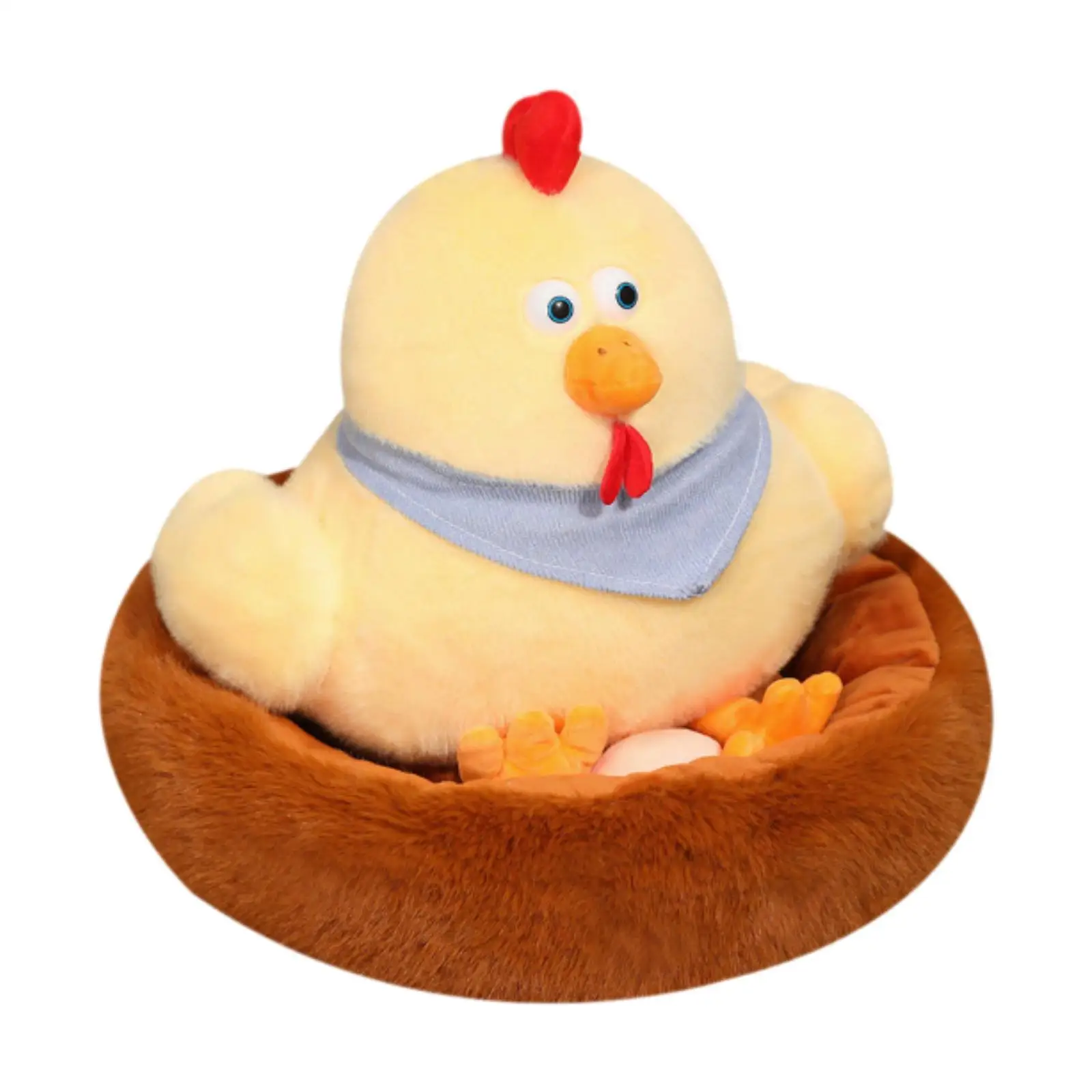 Pollo Coop de peluche de juguete, Animal relleno, muñeco de gallina ponedora para recuerdo de fiesta para niños