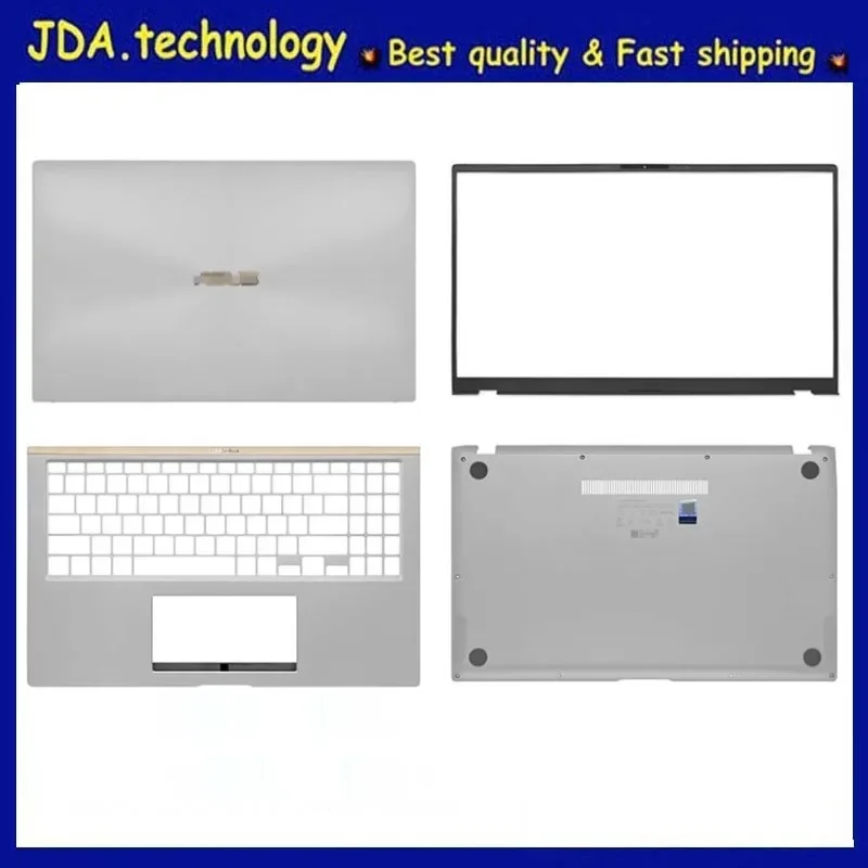 

MEIARROW New/org For 15.6" ASUS ZenBook 15 UX533 UX533FD LCD Back Cover /Front Bezel/ Upper cover / Bottom case,Silver