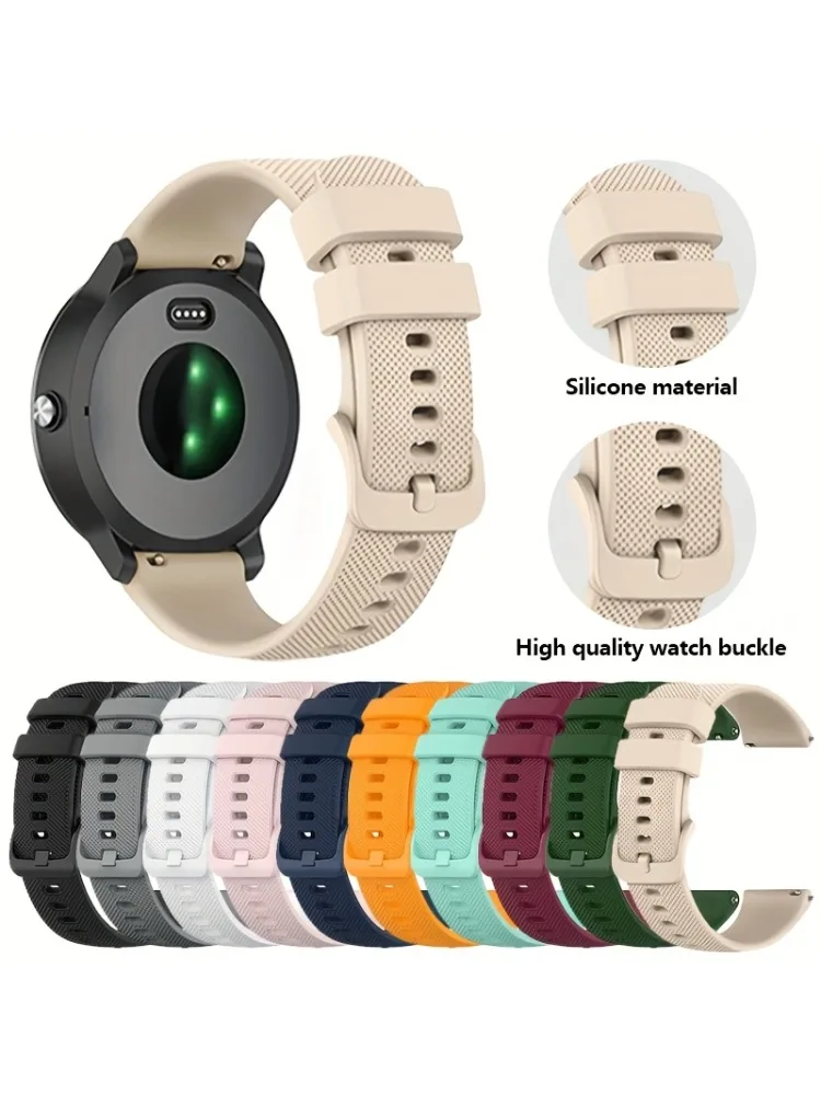 Paski do zegarków Garmin Venu 4/3/2/2s Silikonowe 18mm 20mm 22mm Paski do zegarków Garmin Vivoactive 6/5/4/3/Forerunner 245 — 2