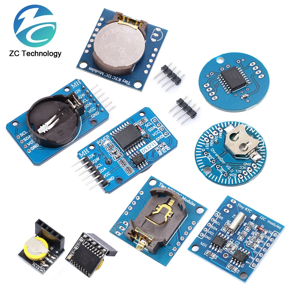 DS3231 AT24C32 IIC Module DS1302 Precision Clock Module DS1307 Memory module mini module Real Time 3.3V/5V For Raspberry Pi