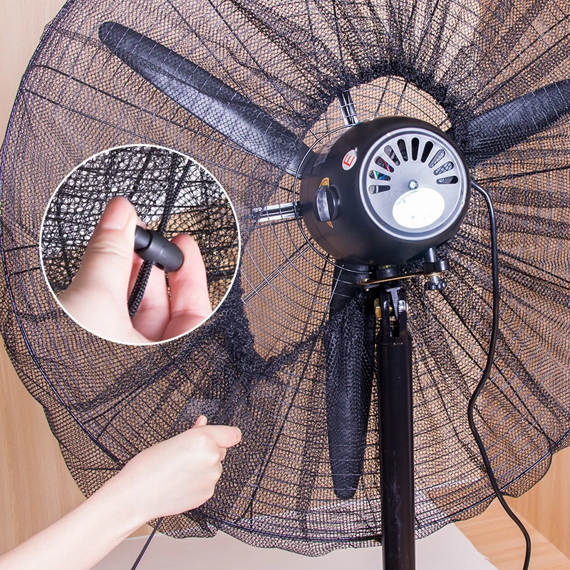 Mesh Round Electric Fan Covers Safety Anti-pinch Protector Household All-inclusive Floor Dust-proof Cover Modern Universal