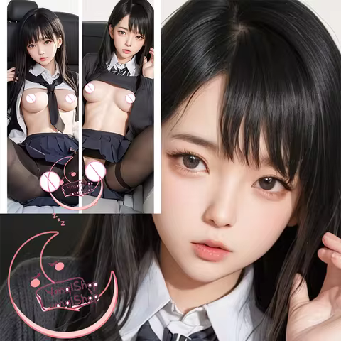 AI Beauty Dakimakura Cover - 1:3 Double-sided Print Life-size body Custom Anime Pillow Case Unlimited AI Girl woman loli maid