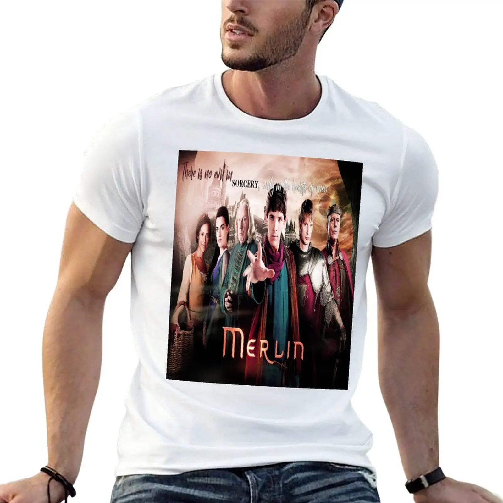 

MERLIN BBC TV SHOW FANTASY T-Shirt t shirt for man anime tshirt t shirt man luxury T-Shirt