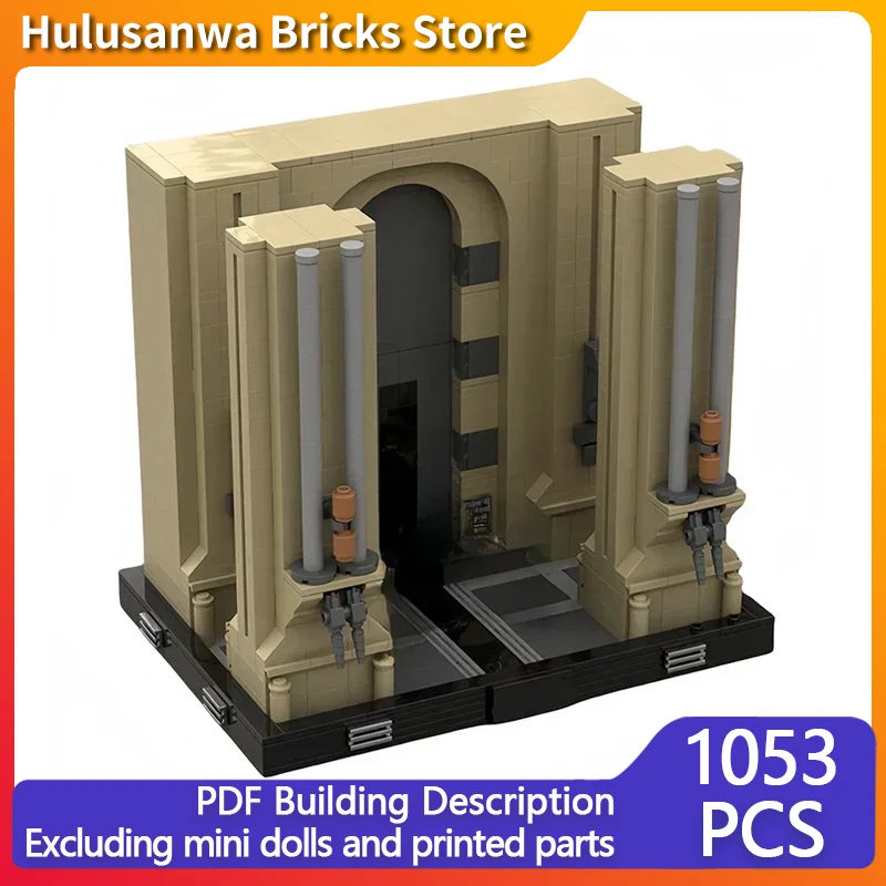 Star Movies Model MOC Building Bricks Entrance To The Palace Gate Modular Technology Gifts Holiday Assemble Children Toys Suit