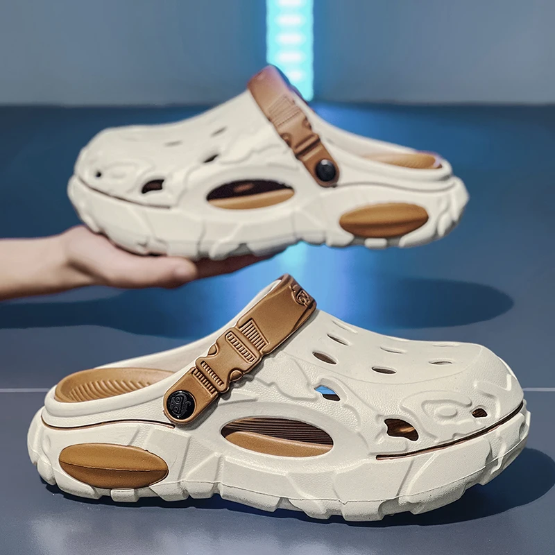 Übergrößen 47 48 Herren Clogs Sandalen Sommer Outdoor Garten Clogs Lochschuhe Herren Freizeitschuhe Wasserschuhe Komfortable Weiche Hausschuhe – Detail 9