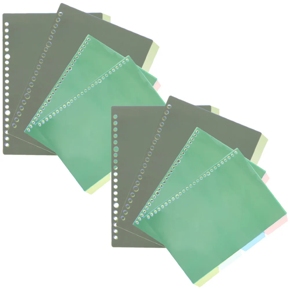

8Sets Sturdy Aesthetic Binder Dividers Color Coded Index Tabs for Notebook Dividers Loose Leaf Binders Classification Tabs