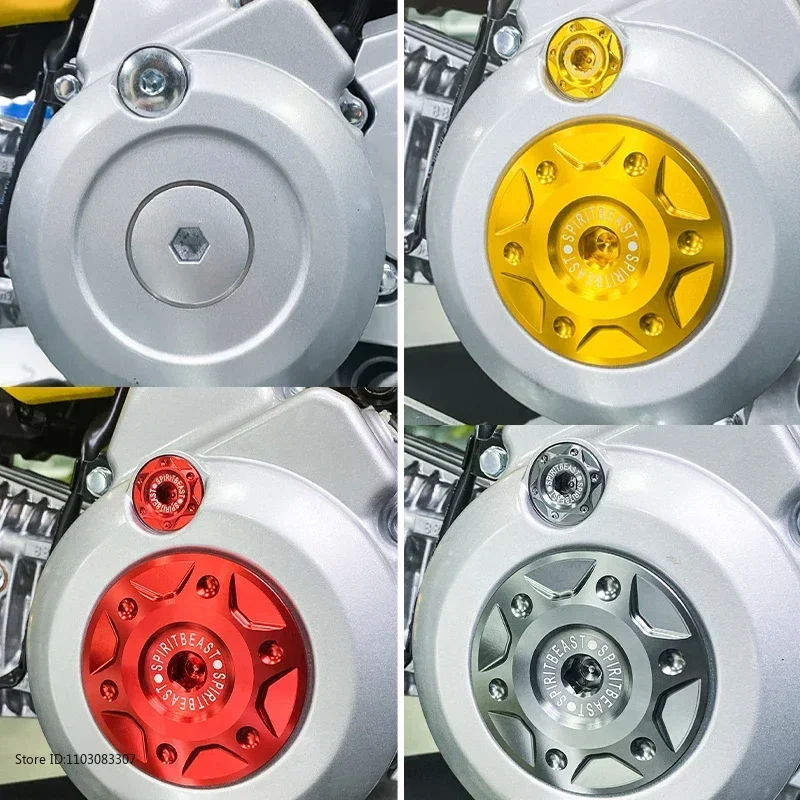 Spirit Beast Motorcycle Engine Screw Cover Hole Left Side Engine Magnetic Cover Crankcase Screw Cover for Honda Cross Cub - Image 4