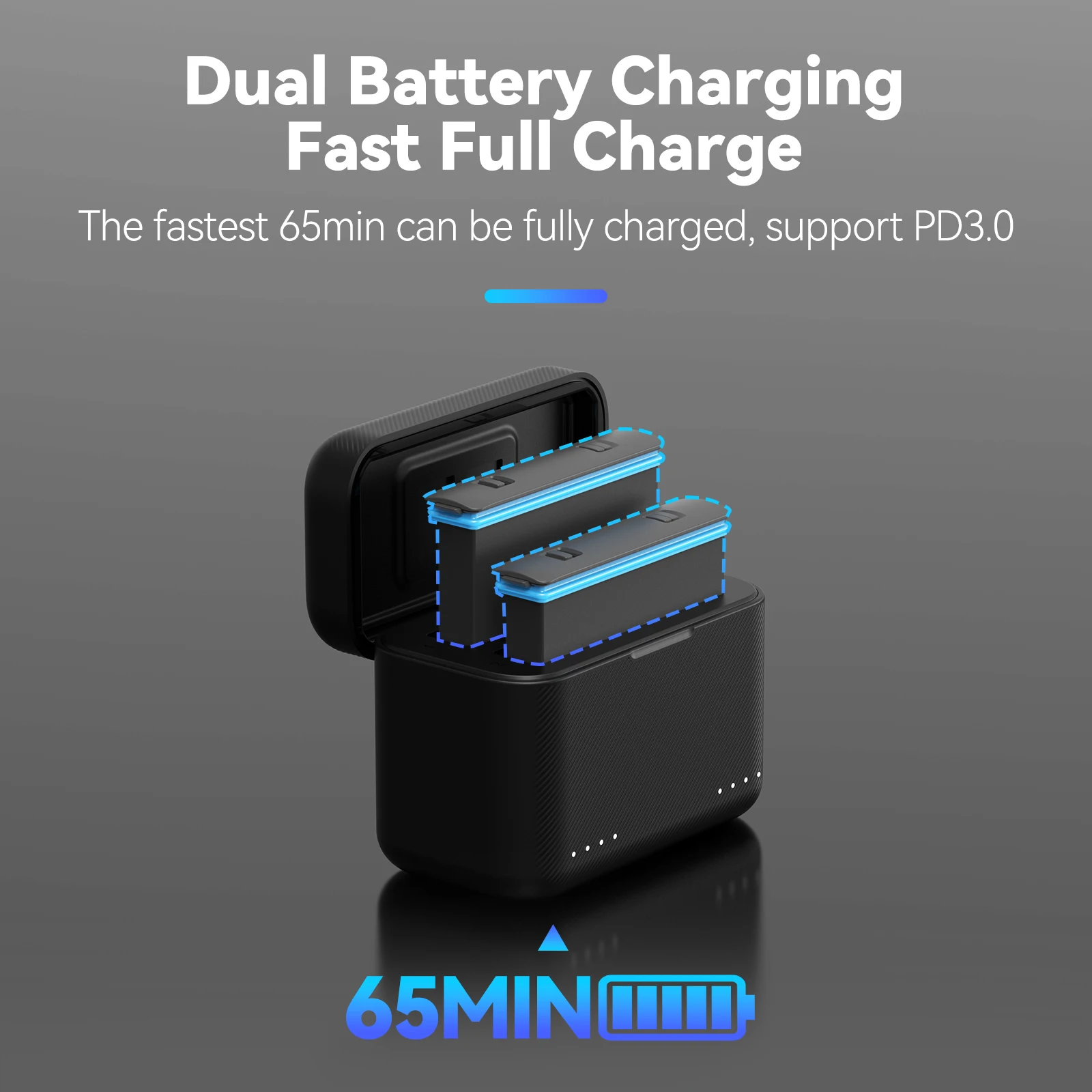 TELESIN-Chargeur de batterie pour Insta360 Bery Tage, étui de charge portable, boîte de rangement pour carte TF, hub de charge VopeC, emplacements pour chargeur pour touristes