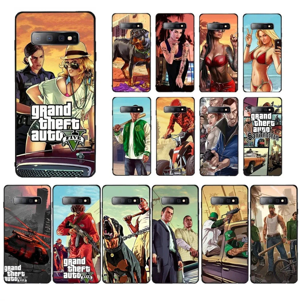 

GTA Phone Case For Samsung S 9 10 20 21 22 23 30 23plus lite Ultra FE S10lite Fundas