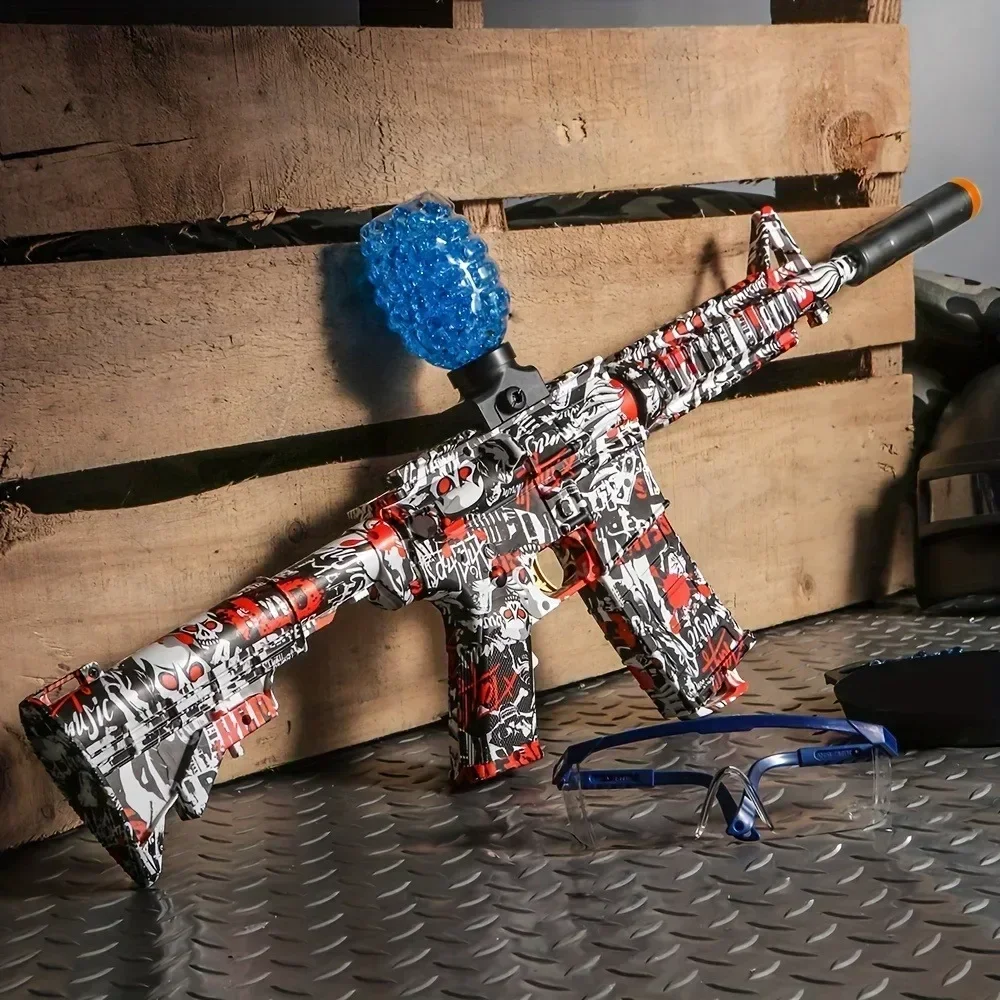 新しい M416 電動ブラスターガンセット高精度射撃おもちゃ男の子の誕生日への屋外おもちゃギフトに最適 (弾丸は含まれません)