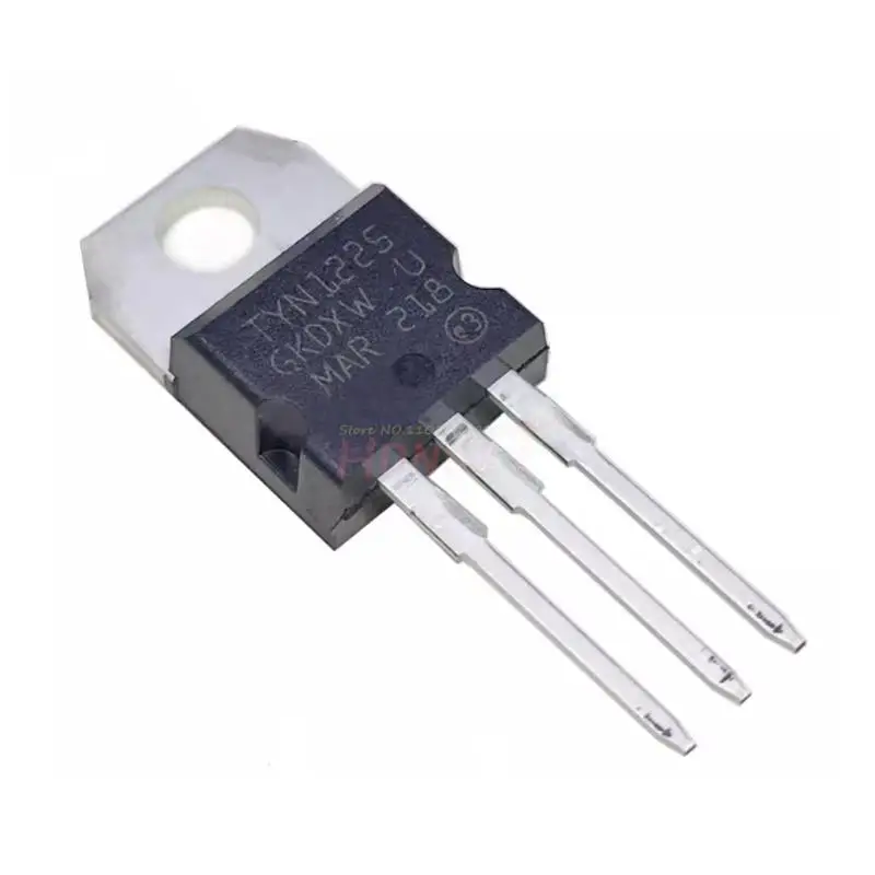 5PCS 100% NEW Original TYN1225RG TYN1225 TO-220 Unidirectional Thyristor 25A 1200V.