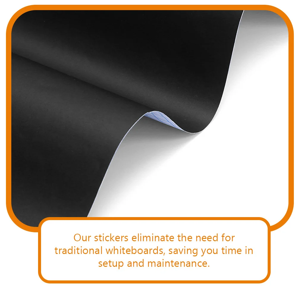 1 set 1 Set Of Blackboard Wall Sticker Dry Erase Sheets For Kids Reusable Drawing Board Home Classroom Office Message Board