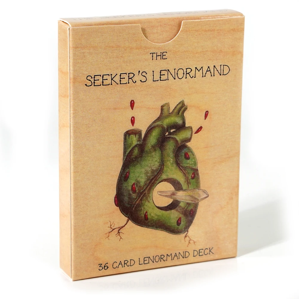 The Seeker\'s Lenormand full Deck divination completed in 2016 with 36 card lenormand deck The Wooden Tarot and The Earthbound