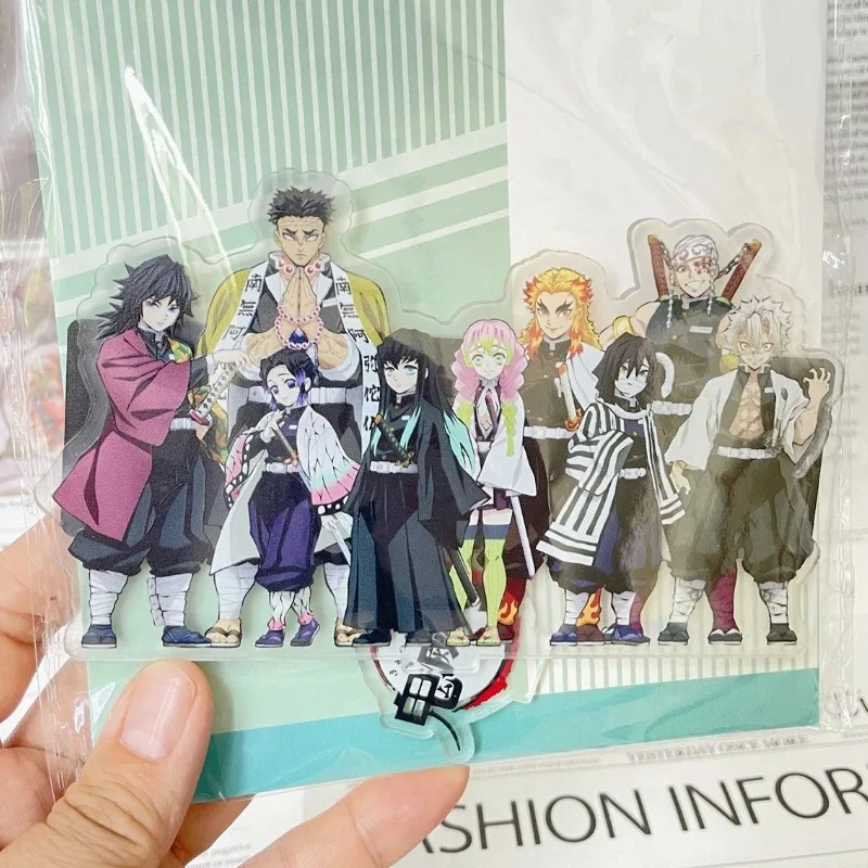 Demon Slayer Acrylic Ornaments Kamado Tanjirou Tomioka Giyuu Anime Figure Desktop Decoration Models Children Toys Birthday Gifts