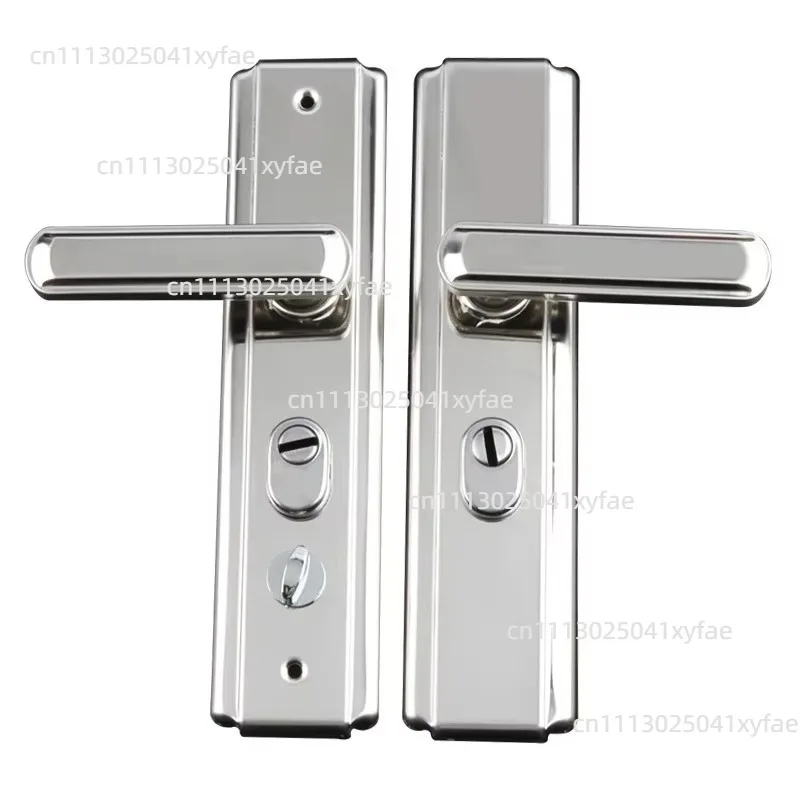 Household Entry Door Spare Handle, 304 Metal Thick Panel Security Mechanical Door Handle Hardware Accessories