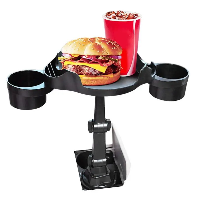 Car Cup Holder Expander Tray Multifunctional Automotive Cup Tray With 360Rotation Cup Holder Adjustable Base Adapt Cup Bottles