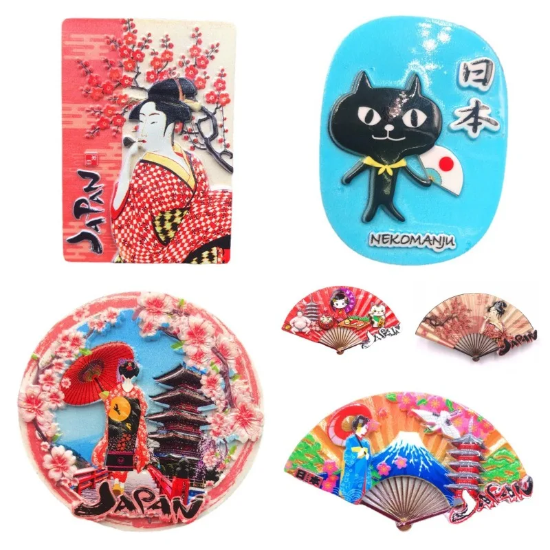 

Japan Travelling Souvenirs Tokyo Fridge Magnets Mount Fuji Kyoto Ninja Fridge Stickers Birthday Gifts Photo Wall Stickers