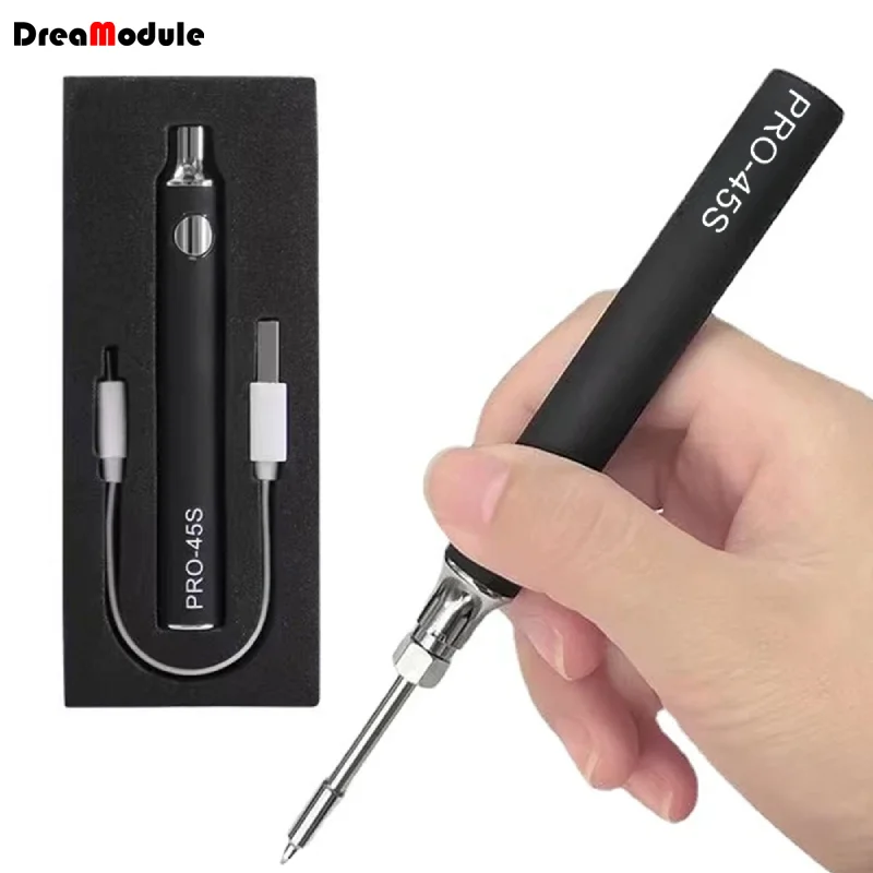 

510 USB-набор паяльника со встроенной батареей 900 мАч, три уровня регулирования напряжения, портативный мини-перезаряжаемый паяльник